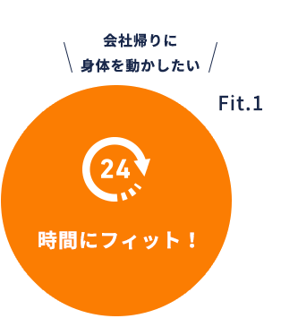 時間にフィット！